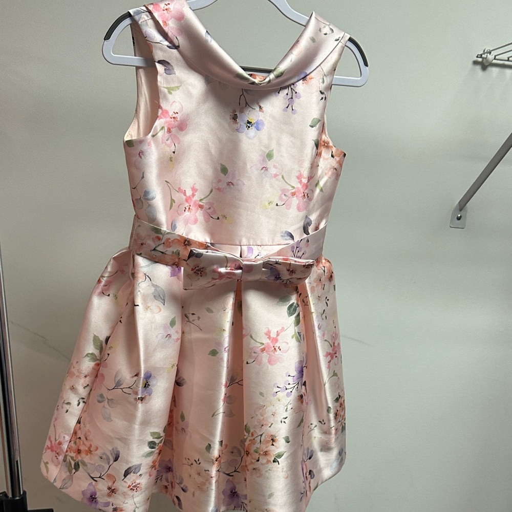 Floral Pink Kids Dress